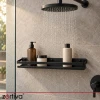 Полиця для ванної кімнати Zortiva 50 см Black (5904576554712)