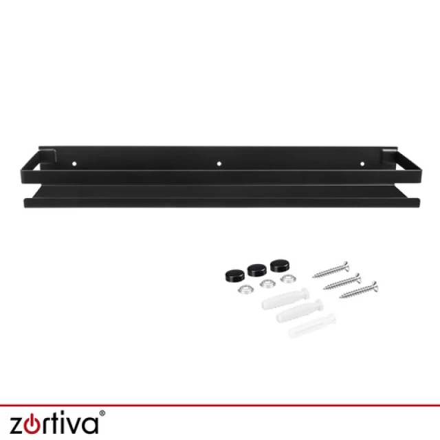 Полиця для ванної кімнати Zortiva 50 см Black (5904576554712)