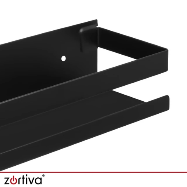 Полиця для ванної кімнати Zortiva 50 см Black (5904576554712)