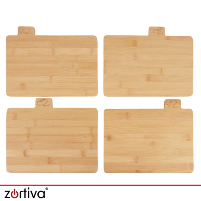 Набір дощок для нарізання бамбукові Zortiva 4 шт 28x20 см (5904576554767)