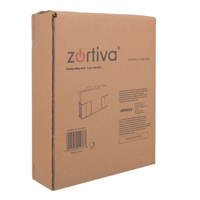Набір дощок для нарізання бамбукові Zortiva 4 шт 28x20 см (5904576554767)