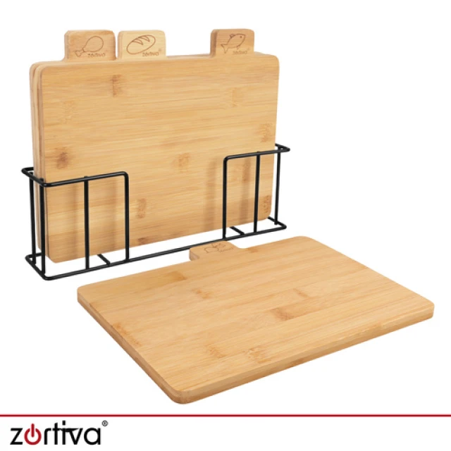 Набір дощок для нарізання бамбукові Zortiva 4 шт 28x20 см (5904576554767)