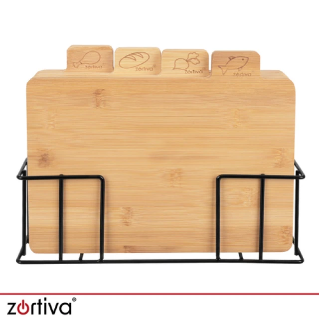 Набір дощок для нарізання бамбукові Zortiva 4 шт 28x20 см (5904576554767)