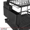 Сушарка для посуду двоярусна Zortiva Black (5904576554828)