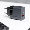 Мережевий зарядний пристрій Forcell F-Energy GaN USB C + USB A QC4.0 PD 4A 45W Grey (5904596231440)