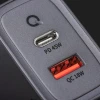 Мережевий зарядний пристрій Forcell F-Energy GaN USB C + USB A QC4.0 PD 4A 45W Grey (5904596231440)
