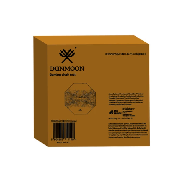 Коврик защитный для игрового кресла восьмиугольный Dunmoon 120 см 4 мм (5904665711149)