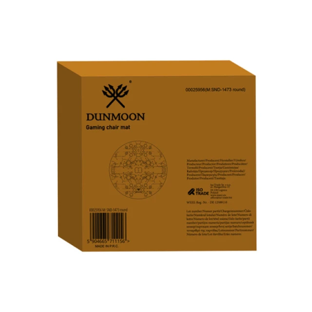 Килимок захисний для ігрового крісла круглий Dunmoon 120 см 4 мм (5904665711156)