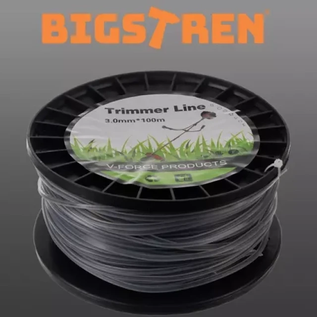 Леска армированная Bigstren 3 мм x 100 м квадратная (5904665712160)
