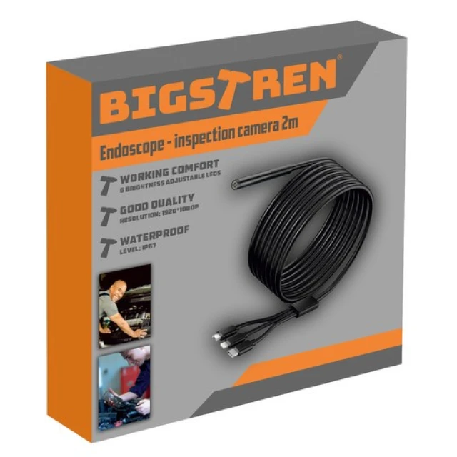 Ендоскоп для телефону Bigstren Full HD 2 м (5904665712436)