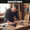 Кутник столярний алюмінієвий Bigstren 30x30 см 90° та 45° з 5 олівцями (5904665712672)