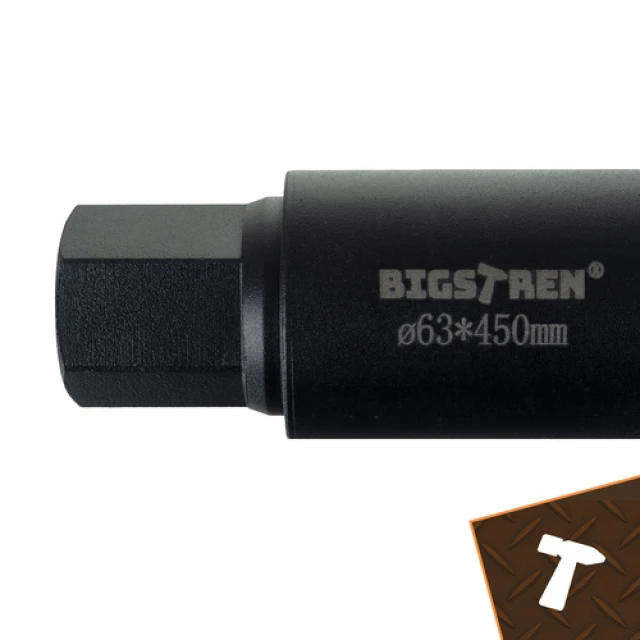 Коронка алмазная Bigstren 63×450 мм 1.1/4 UNC (5904665712849)