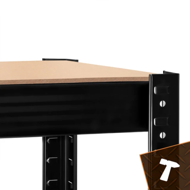 Стелаж для гаража Bigstren 150×75×30 см Black (5904665712924)