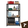 Стелаж для гаража Bigstren 150×75×30 см Black (5904665712924)