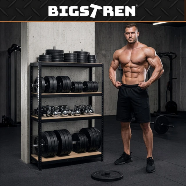 Стелаж для гаража Bigstren 150×75×30 см Black (5904665712924)