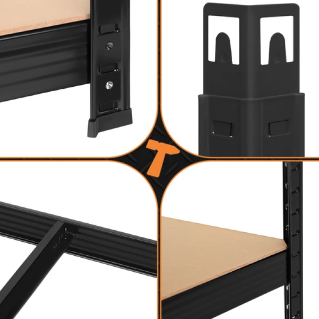 Стелаж для гаража Bigstren 150×75×30 см Black (5904665712924)