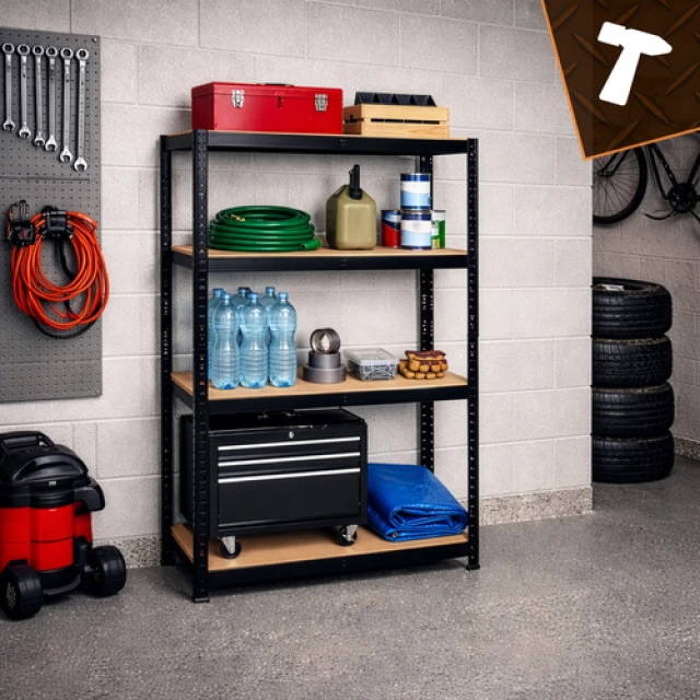 Стелаж для гаража Bigstren 150×75×30 см Black (5904665712924)