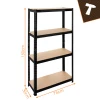 Стелаж для гаража Bigstren 150×75×30 см Black (5904665712924)