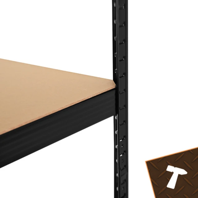 Стелаж для гаража Bigstren 150×75×30 см Black (5904665712924)