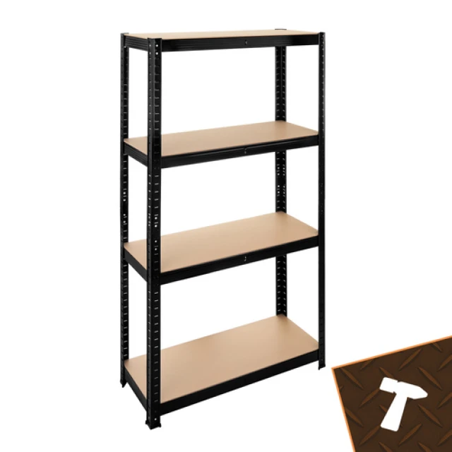Стелаж для гаража Bigstren 150×75×30 см Black (5904665712924)