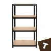 Стелаж для гаража Bigstren 150×75×30 см Black (5904665712924)