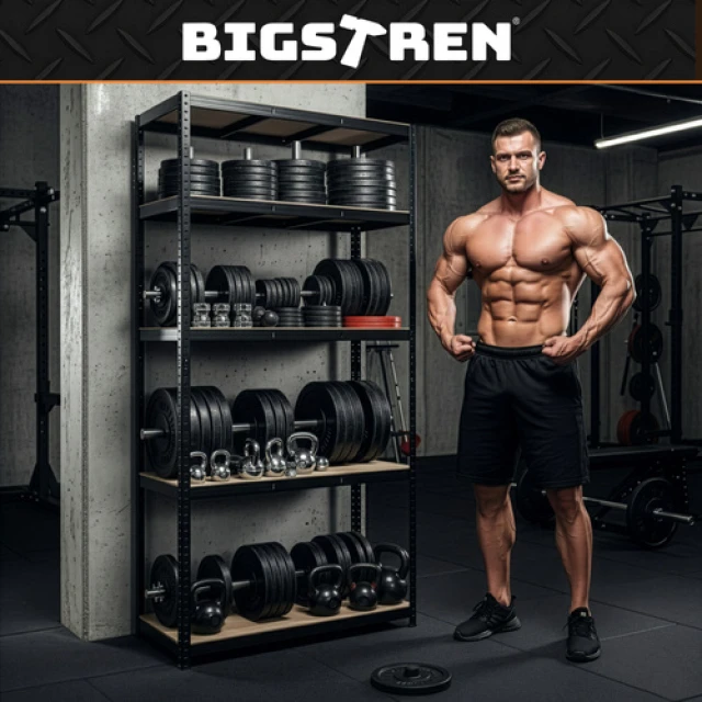 Стелаж складський Bigstren 180x100x60 см Black (5904665712962)