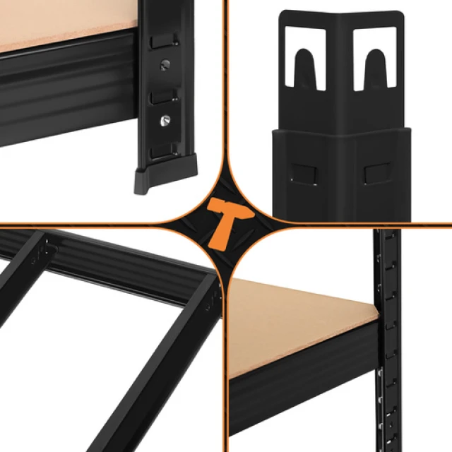 Стелаж складський Bigstren 180x100x60 см Black (5904665712962)