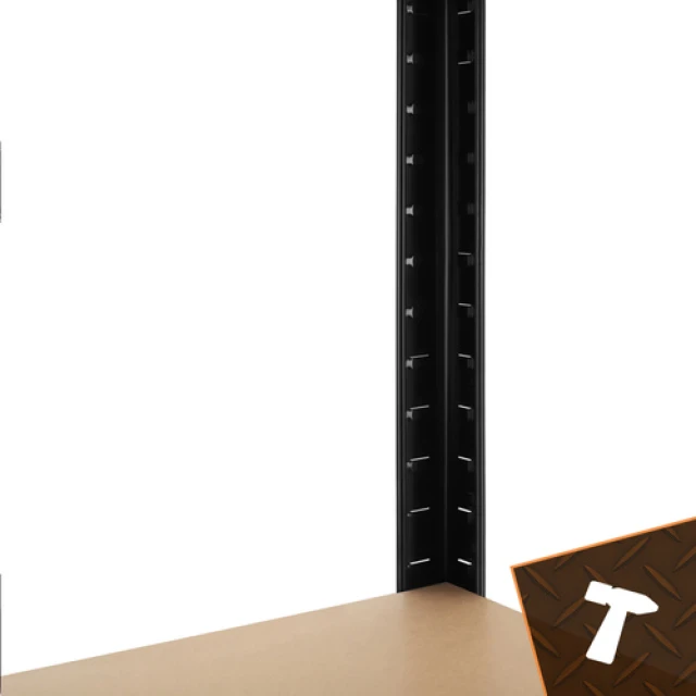 Стелаж складський Bigstren 180x100x60 см Black (5904665712962)
