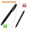 Мультитул ручка Bigstren 9 в 1 з викруткою рівнем ліхтариком Black (5904665712993)