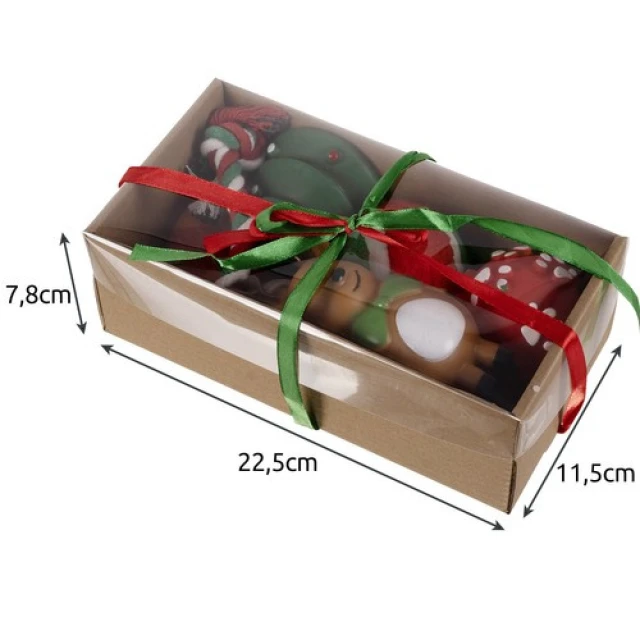 Набір іграшок для собак Purlov Різдвяний 6 шт (5904665713327)