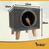 Будиночок з лежаком для котів Purlov (5904665713754)
