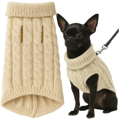 Одяг для собак і кішок Purlov светр S Beige (5904665713761)
