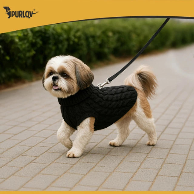 Одяг для собак і котів Purlov L Black (5904665713785)
