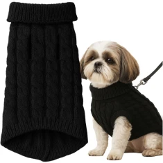 Одяг для собак і котів Purlov L Black (5904665713785)
