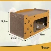 Кігтеточка Purlov 27016 двоповерховий будиночок 29x55x29 см (5904665713938)