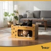 Кігтеточка Purlov 27016 двоповерховий будиночок 29x55x29 см (5904665713938)