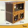 Кігтеточка для котів Purlov двоповерховий будиночок 51,5x45x28 см (5904665713945)