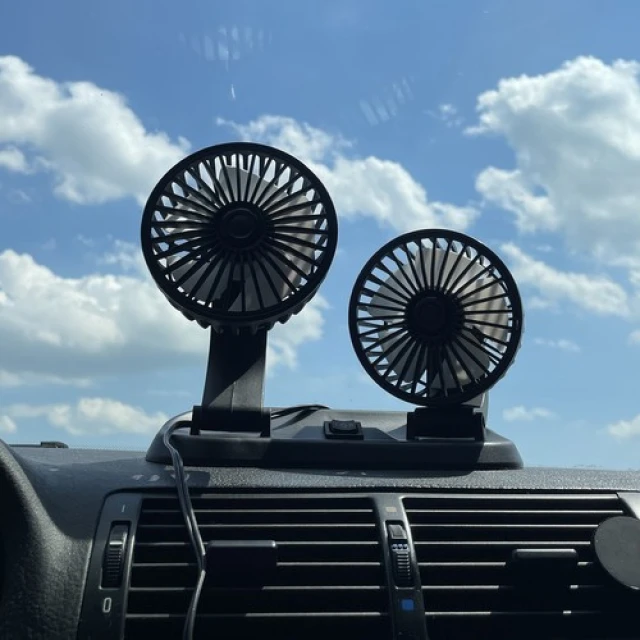 Вентилятор для автомобіля подвійний Xtrobb 12V (5904665714331)