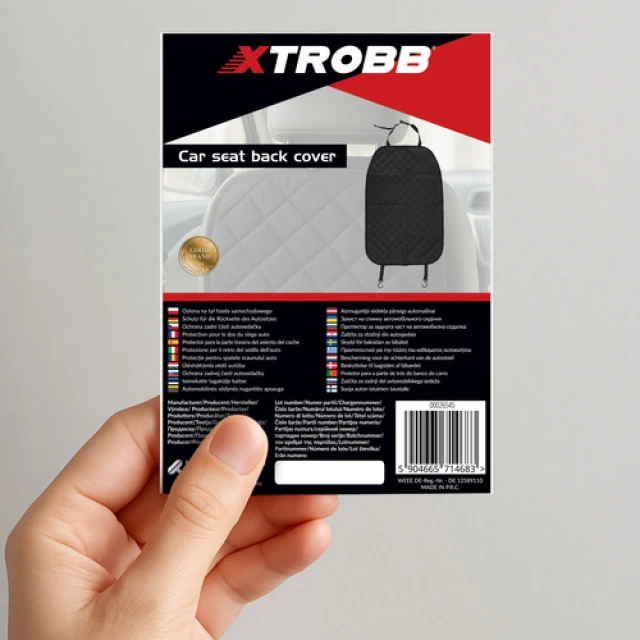 Захисний чохол на спинку автомобільного сидіння Xtrobb (5904665714683)
