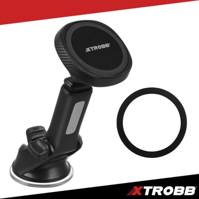 Автомобільний тримач для телефону магнітний Xtrobb MagSafe з присоскою (5904665714751)