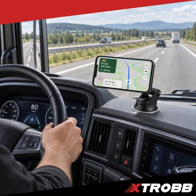 Автомобільний тримач для телефону магнітний Xtrobb MagSafe з присоскою (5904665714751)