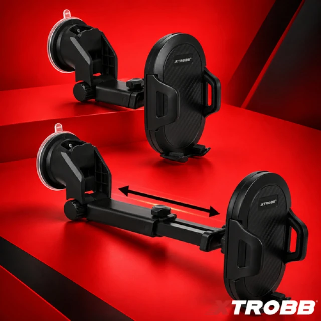 Автомобільний тримач для телефону Xtrobb телескопічний з присоскою (5904665714782)