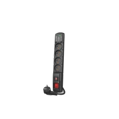 Мережевий подовжувач Acar F4 5 м 5 розеток + 2 USB (A+C) Black (5904743554903)