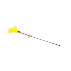 Іграшка для котів Dingo дразнилка з м'якими пір'їнами Yellow (5904760211759)