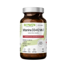 Кормова добавка Вітаміни Biowen D3+K2MK7 90 капс. (5904806120786)