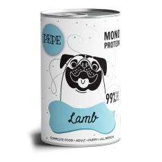 Вологий корм для собак PAKA ZWIERZAKA Pepe Lamb з ягням 400 г (5904806564269)