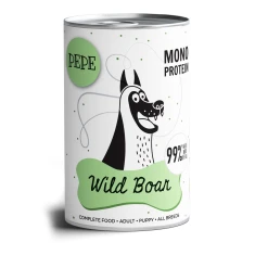 Вологий корм для собак PAKA ZWIERZAKA Pepe Wild Boar з дичиною 400 г (5904806564306)