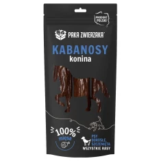 Ласощі для собак PAKA ZWIERZAKA ковбаски з конини 3 шт 80 г (5904806564962)