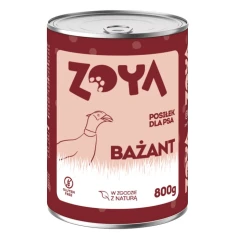 Вологий корм для собак ZOYA з фазаном 800 г (5904844580009)