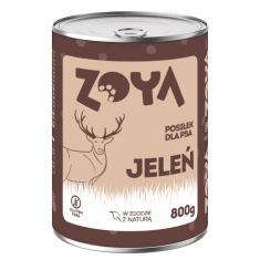 Вологий корм для собак ZOYA з олениною 800 г (5904844580016)